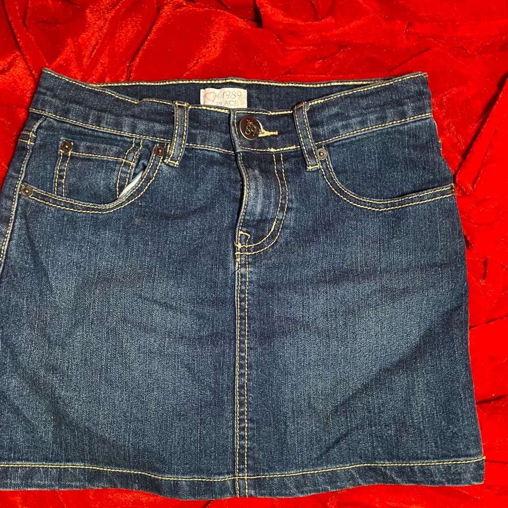 Place Dark Blue Denim Mini Skirt